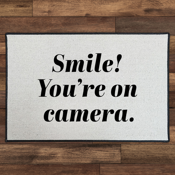 Smile You're On Camera | Black Print by Be There in Five 18x27
