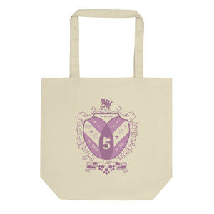 Collegiate Style Crest Eco Tote Bag by Be There in Five