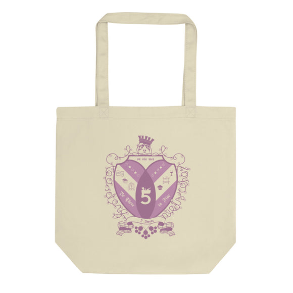 Collegiate Style Crest Eco Tote Bag by Be There in Five