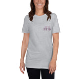 Rush BTI5 Collegiate Short-Sleeve Unisex T-Shirt with Back Crest by Be There in Five