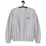 Rush BTI5 with Crest Crewneck Unisex Sweatshirt with Back Crest by Be There in Five