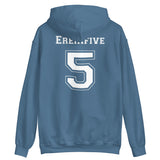Pop Culture Is My Sport with Ereinfive #5 Jersey on back Unisex Hoodie by Be There in Five