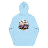We Never Stood a Chance Back Geo Tracker Print with Front Heart Logo Unisex midweight hoodie by Be There in Five