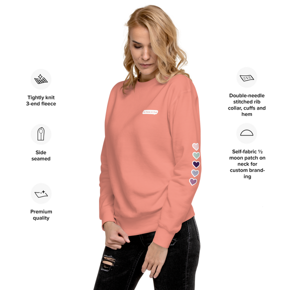 Be There in Five Text Bubble Unisex Premium Sweatshirt (Part of Matching Set- Sold Separately!) *