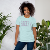Breezy Short-Sleeve Collegiate Style Unisex T-Shirt by Be There in Five