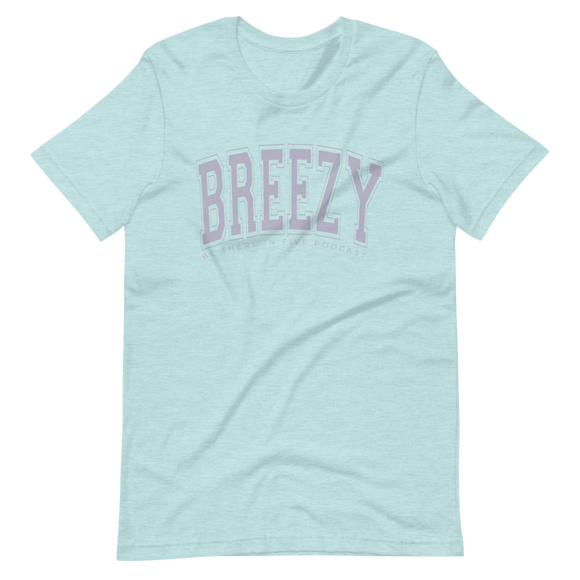 Breezy Short-Sleeve Collegiate Style Unisex T-Shirt by Be There in Five
