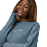 Take me to the lakes Kate's handwriting EMBROIDERED Unisex sueded fleece sweatshirt