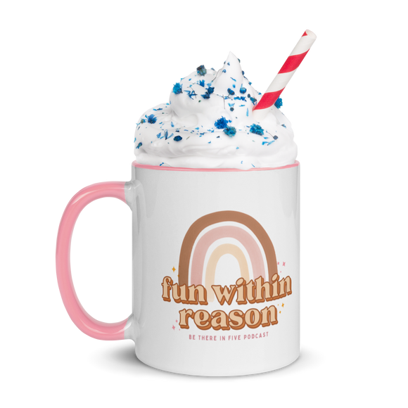 Fun Within Reason Mug with Pink Color Inside