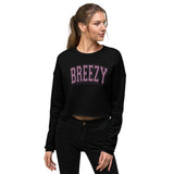 Breezy Crop Crewneck Sweatshirt | Mauve by Be There in Five